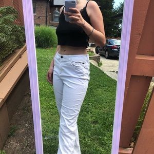 white corduroy jeans